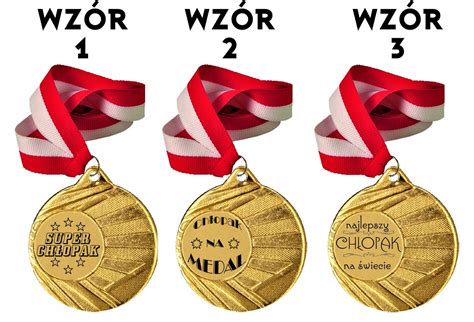 MEDAL NA DZIEŃ CHŁOPAKA IDEALNY PREZENT NADRUK 7563703084 Allegro pl