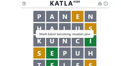 Kunci Jawaban Kuis Game Katla Hari Ini Senin Februari Dan