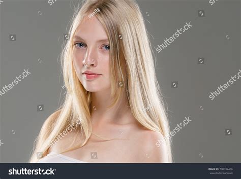 Blonde Long Hair Woman Portrait Beautiful Stock Photo Shutterstock