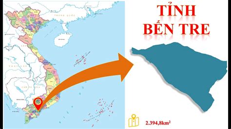 Bản đồ hành chính tỉnh Bến Tre khổ lớn năm 2022 Aji mayo