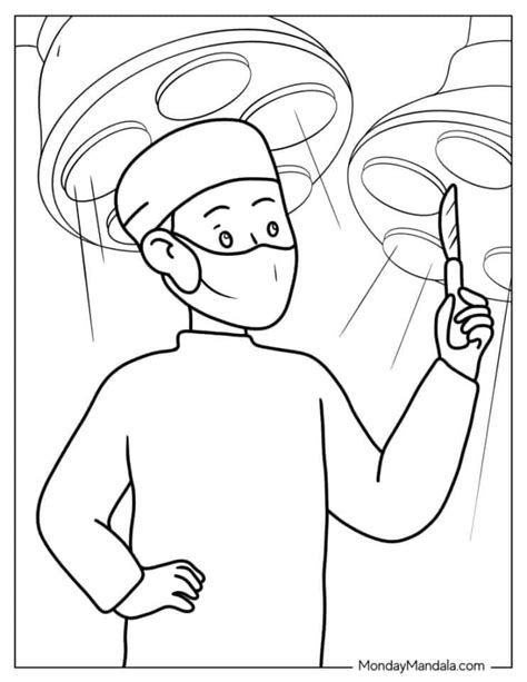 22 Doctor And Nurse Coloring Pages Free Pdf Printables