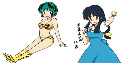 Ranma And Urusei Yatsura Invader Lum And Akane Tendo Lumforever