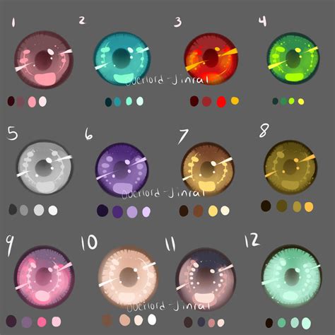 Eye Swatches by Overlord-Jinral on DeviantArt