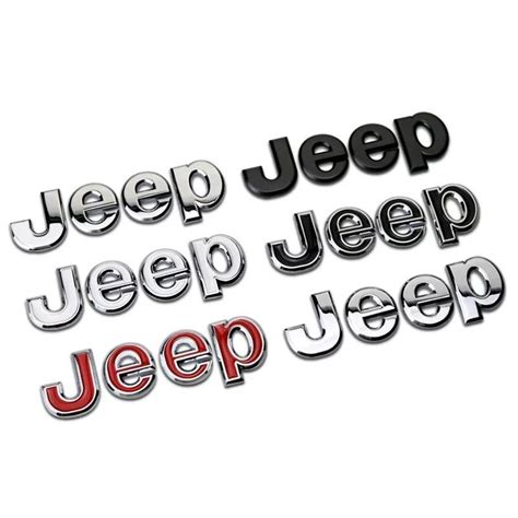 Jeep Metal Chrome Logo Emblem Badge Symbol Decoration 3m Sticker