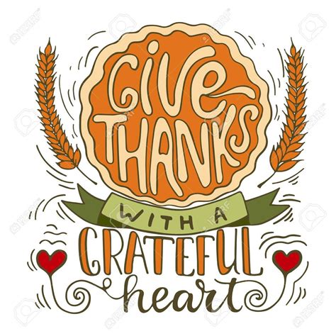 Give Thanks With A Grateful Heart Thanksgiving Day Lettering