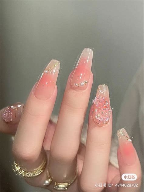 Jelly Nails Idea Blush Nails Asian Nails Jelly Nails