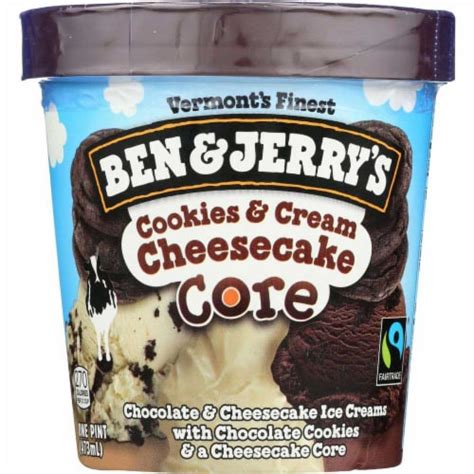 Ben And Jerrys Ice Cream Cookiescream Cheesecake 8 1 Pt 8 Ct 1 Pt Qfc