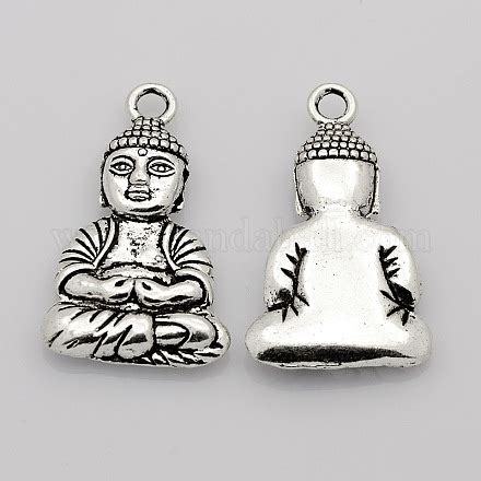 Accessoires bouddhistes style tibétain pendentifs en alliage de Bouddha