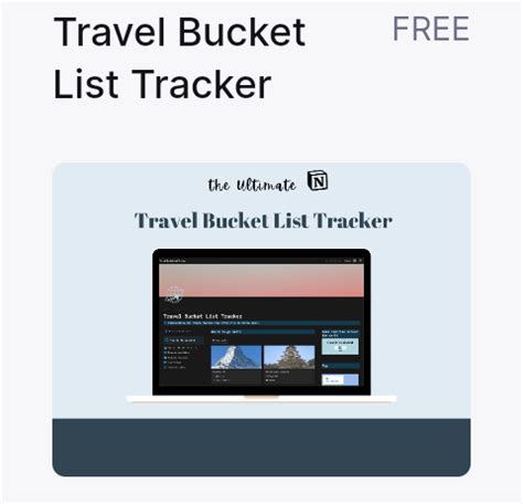 Notion Bucket List Templates To Track Your Adventures