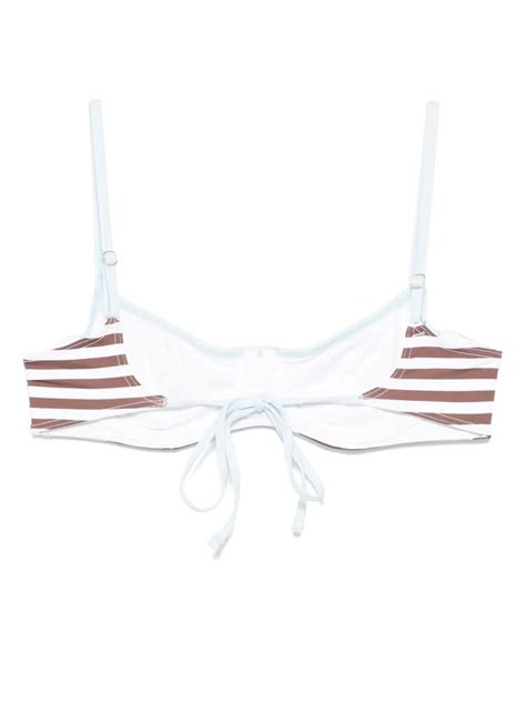 Frankies Bikinis Cola Bikini Top Brown Farfetch