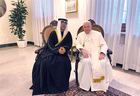 FAITH DELEGATION IN ROME POPE FRANCIS SPEAKS TO ARAB TIMES ARAB