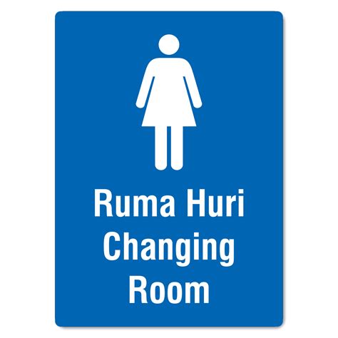 Ruma Huri Changing Room Sign Female The Signmaker