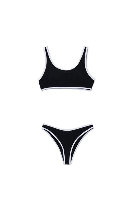 Bikini Farbe Schwarz Cropp Z X