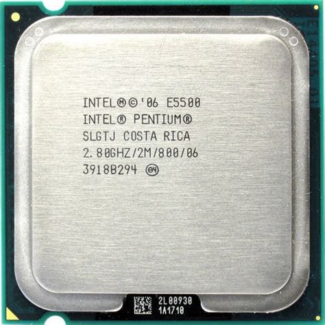 Б/У, Процессор, Intel Pentium E5500, s775, 2 ядра, 2.8 гГц (ID ...
