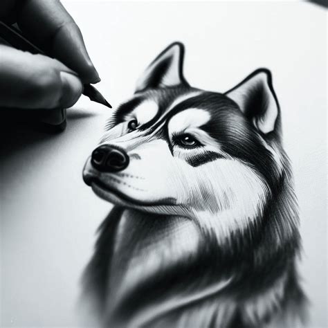 Comment Dessiner Un Chien Husky Facile