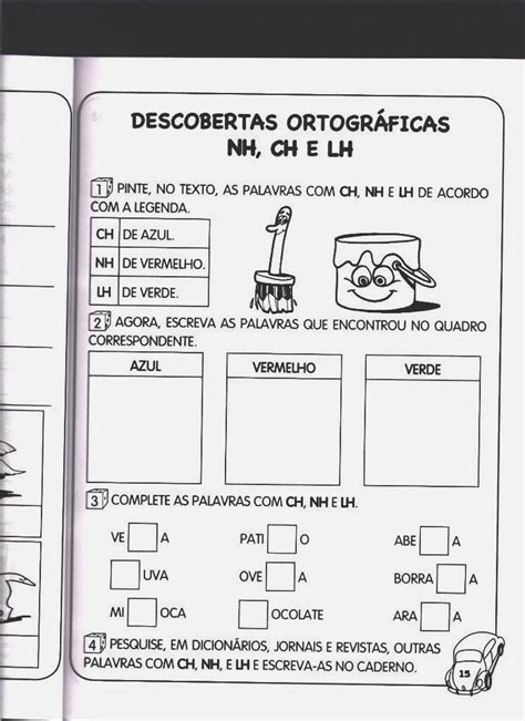 Atividades Com Lh Ch E Nh Para Alfabetização Atividades Pedagógicas