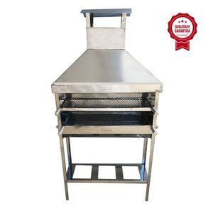 Churrasqueira Espetinho Inox Grande L90 Coifa 2 Grelhas Leroy Merlin