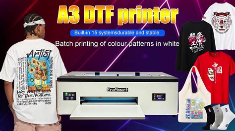 A3 A4 Heat Pet Film Dtf L1800 1390 Printer A3 Digital T Shirt Textile