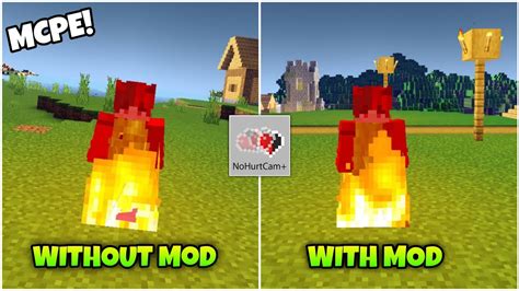 No Hurt Cam Mod For Minecraft Pe Better Hurt Cam Mcpe Youtube