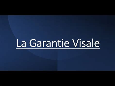 La Garantie Visale Pour La Location Immobili Re Youtube