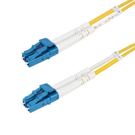 StarTech.com 50FT OS2 9/125um Singlemode Duplex LC-to-LC Yellow Fiber Optic Patch Cable — Yellow (10-Pack) (N6PAT-OS2-LC-LC-50FT-YL-10PK)