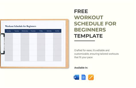 FREE Workout Schedule Templates - Edit Online & Download