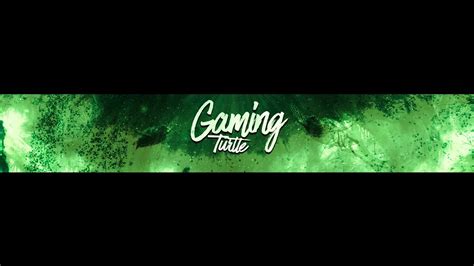 Green Youtube Banner Template