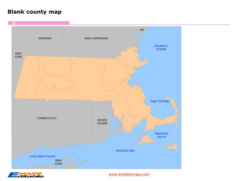 Massachusetts Map Editable Powerpoint Maps