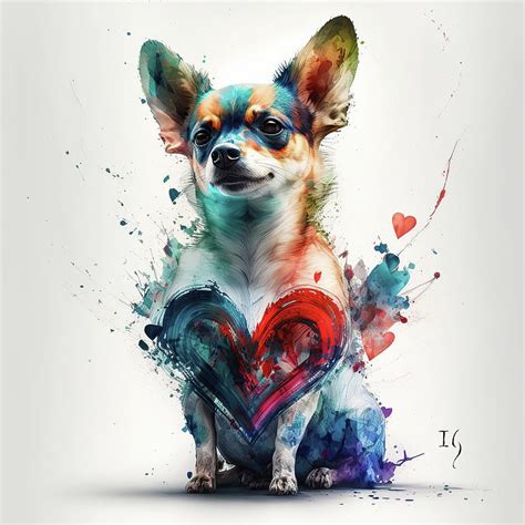 Charming Chihuahua Painting By Ivan Guaderrama Fine Art America