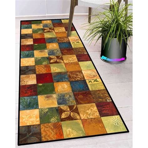 Tapis De Passage Couloir Long Lavable Antiderapant Moderne Design