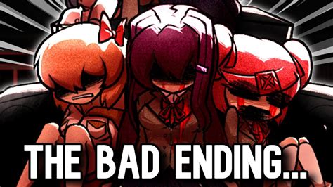 True Bad Ending Friday Night Funkin Doki Doki Takeover Bad Ending