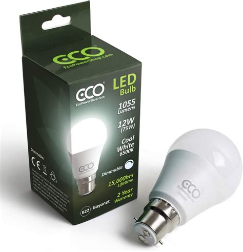 Eco Dimmable 2 Pin B22 Bayonet Light Bulb 12w Dimmable Led Energy Saving Light Bulb 75w