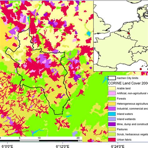 CORINE Land Cover 2006 EEA 1995 In The City Of Aachen And Its