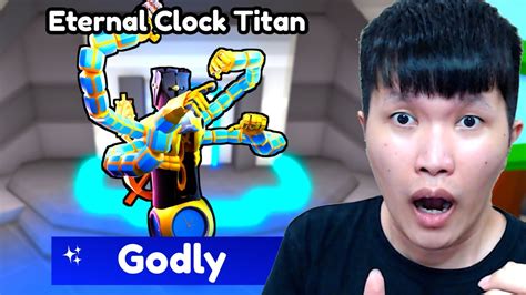 OMG AKU COBAIN ETERNAL CLOCK TITAN DI TOILET TOWER DEFENSE ROBLOX