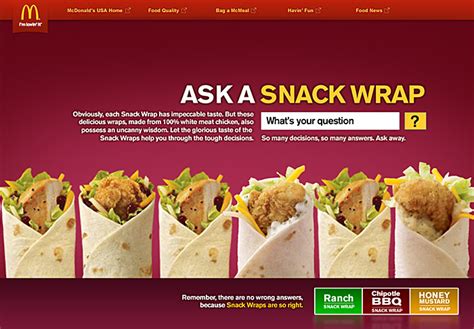 McDonalds Snackwrap Launch by Scott Rench at Coroflot.com