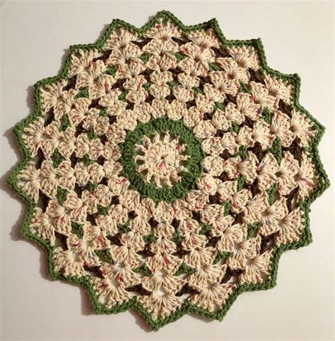 Crochet Shell Stitch Round Doily Free Pattern Pattern Princess