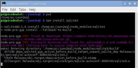 Json To Sqlite On The Raspberry Pi With Node Js