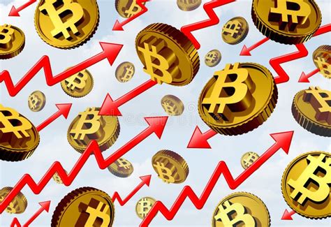 Bitcoin Price Chart Cryptocurrency Market Trend Red Market