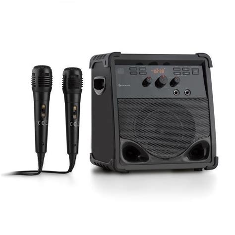 Auna RockStage Karaoke System Bluetooth CD G 2x Microphone Muziker