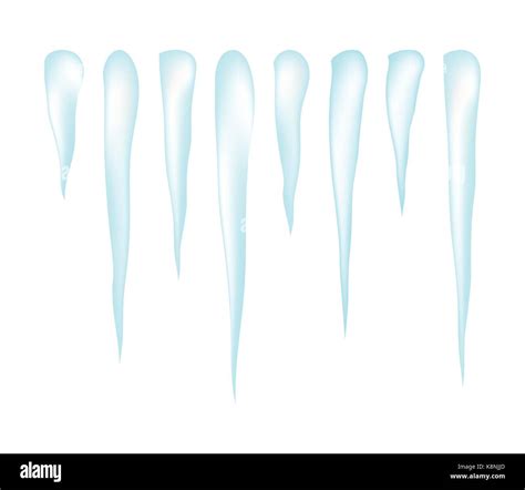 Icicles Vector Symbol Icon Design Winter Illustration Isolated On