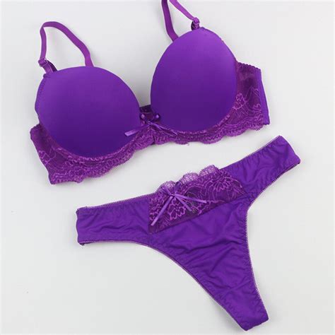 Women 7 Colors Push Up Bra And Panty Set Bra Sets 32 34 36 38 40 42 44