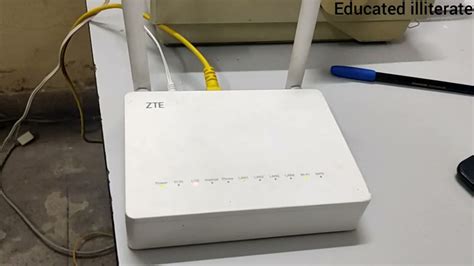 Zte Fiber Modem Complete Setup With Voice Youtube