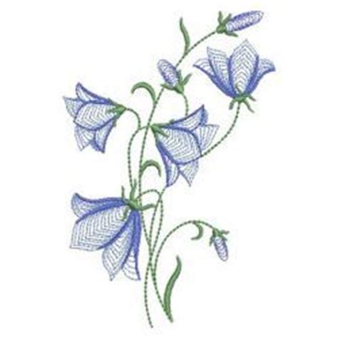 Rippled Bluebells Md Machine Embroidery Designs Flower