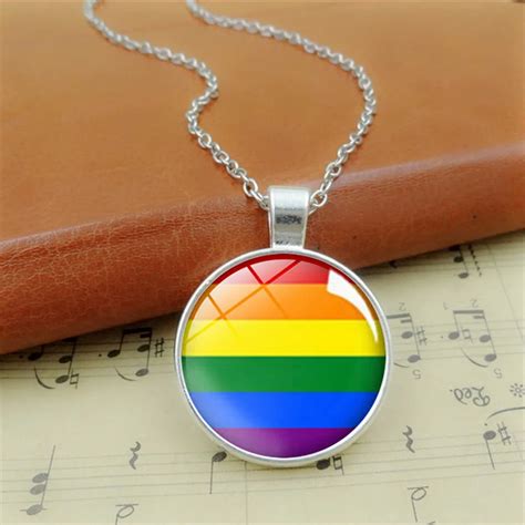 Rainbow Flag Gay Pride Necklace Infinity Love Lesbian Pride Lgbt