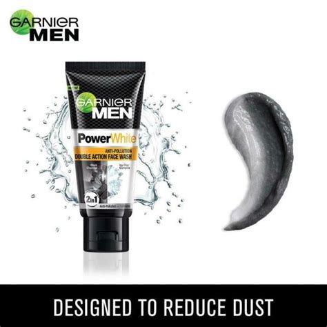 Garnier Men Powerwhite Anti Pollution Double Action Face Wash G