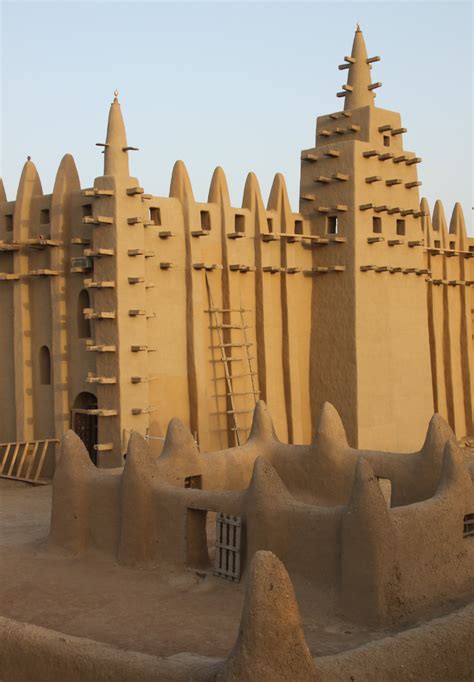 Great Mosque Of Djenn In Djenn Mali Traditional Malian Mud Building