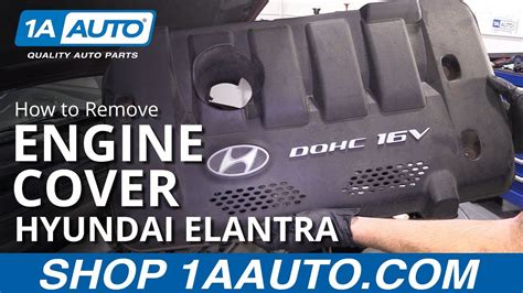 How To Remove Engine Cover Hyundai Elantra Youtube