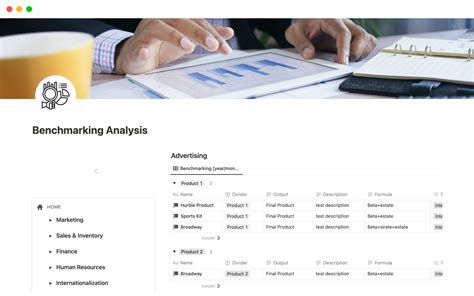 Benchmarking Analysis Template By Topsystems Io Notion Marketplace