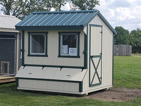 8 X 8 Chicken Coop W Riehl Green Trim Central Iowa Sheds