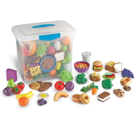 New Sprouts Classroom Play Food Set In Large Tote Ler9723 Learning